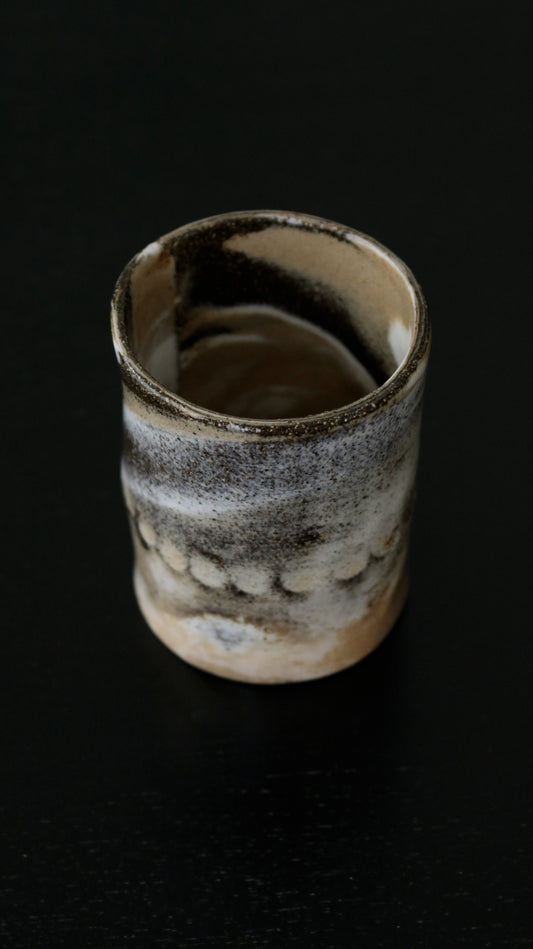 竹 CUP | hand pinched tumbler, marbled clay