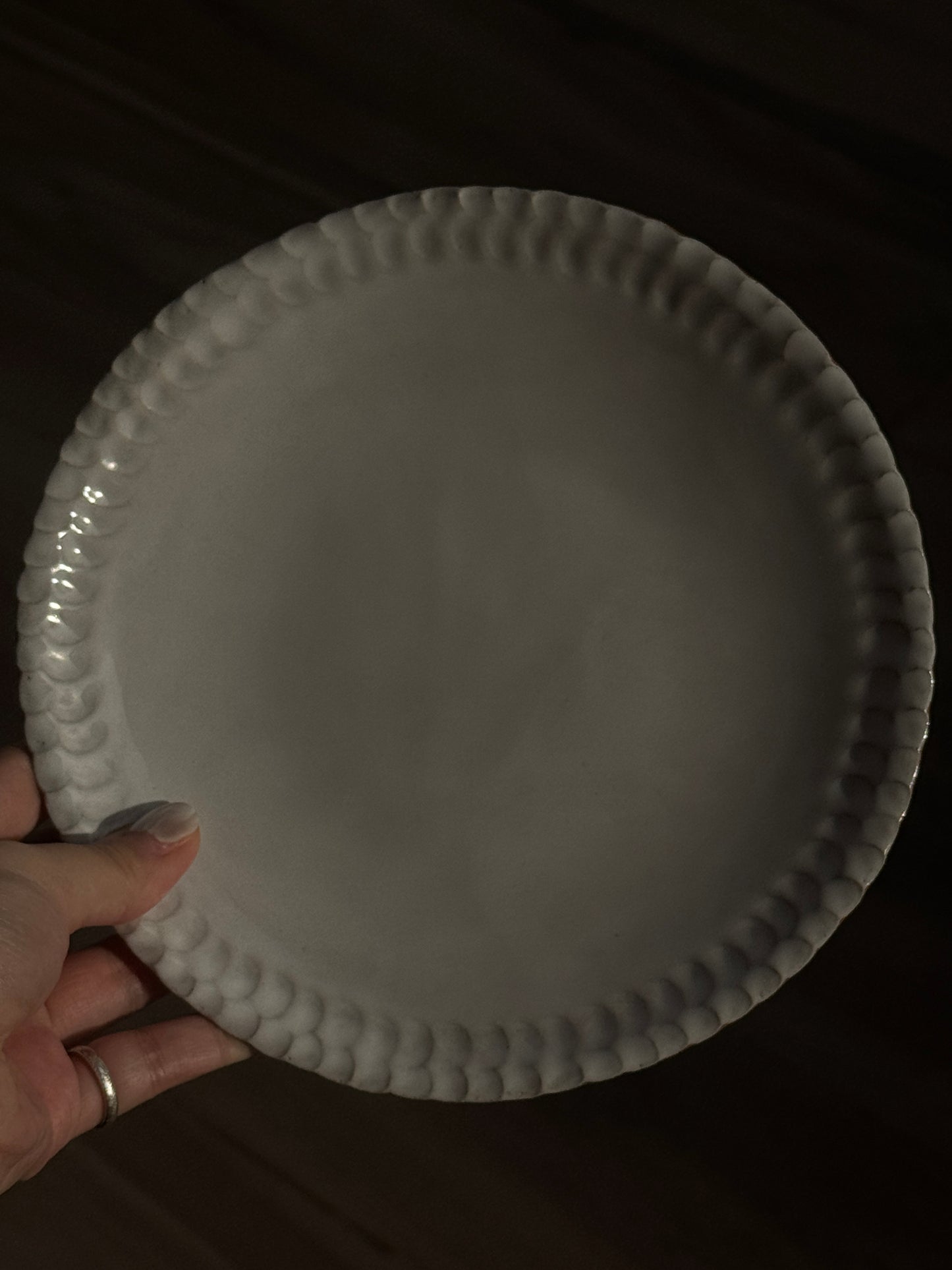 涟 PLATE | hand pinched plate