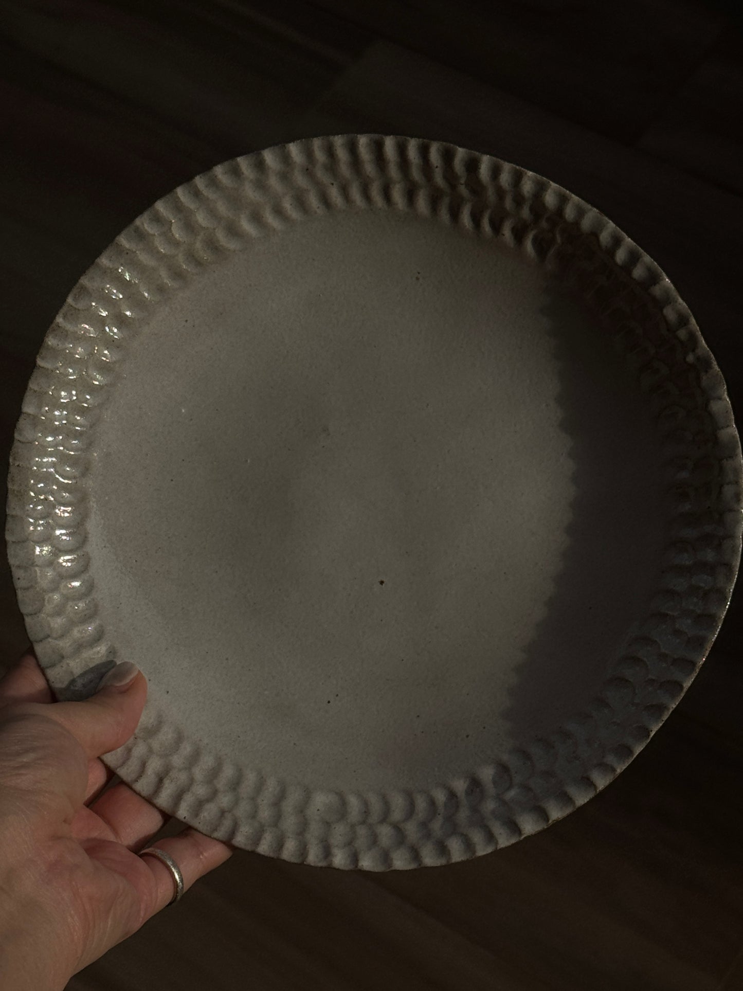 涟 PLATE | hand pinched plate