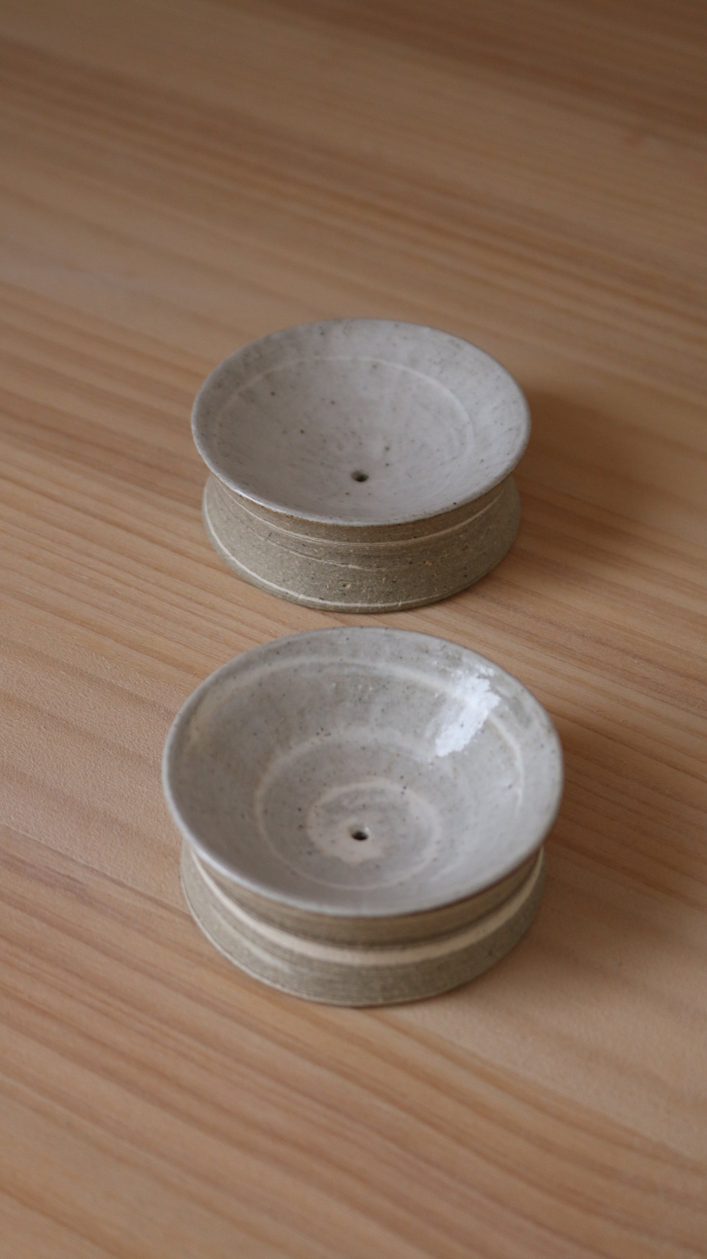 渦 INCENSE HOLDER | mono circle in white marble